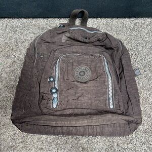 Kipling Harper Brown Large Nylon Backpack